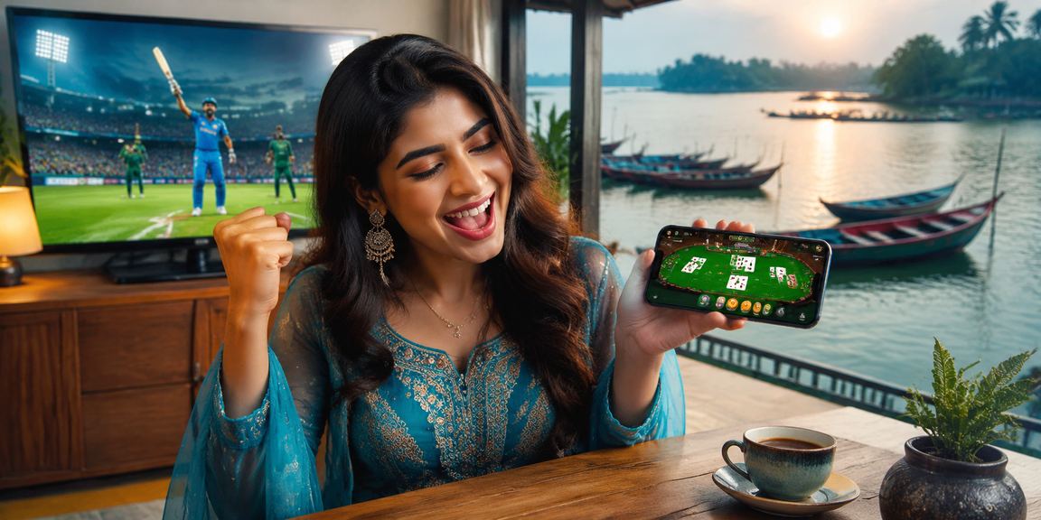 বরিশালে joya777 ক্রিকেট বেটিং করছেন একজন তরুণ বাংলাদেশী ব্যবহারকারী